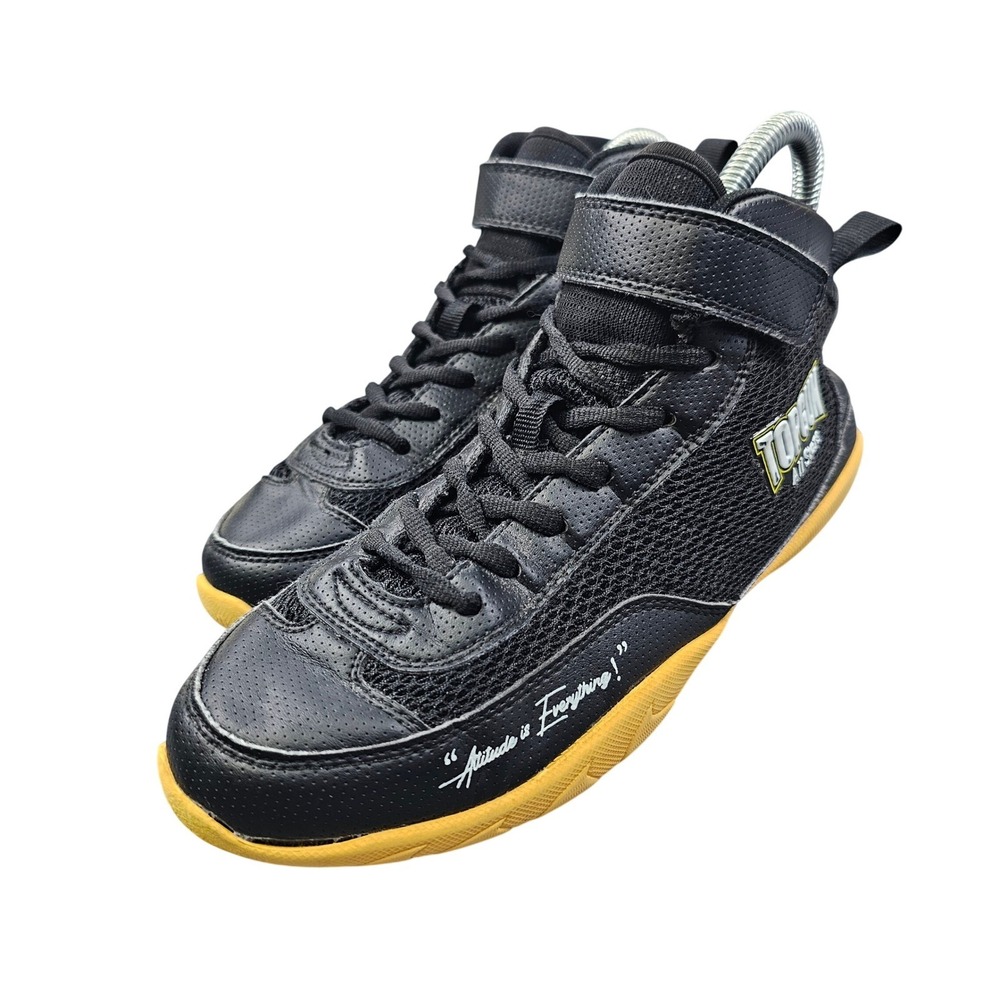 No Limit Top Gun All Stars V-RO Cheer Shoes‎ Black Yellow High Top W 7.5 | M 6